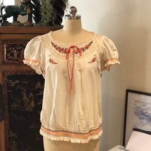 COPY - Sundance Catalog {Floreat} Embroidered Blouse - 12